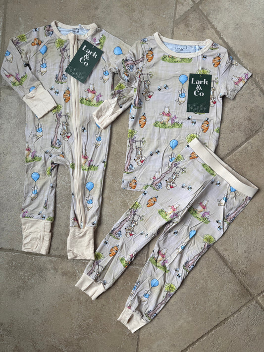 100 Acre Wood Bamboo PJs [zippy & 2-piece set)