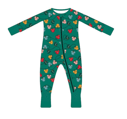 PREORDER - “Christmas Lights" Bamboo PJs & Blanket (men, women & kids)