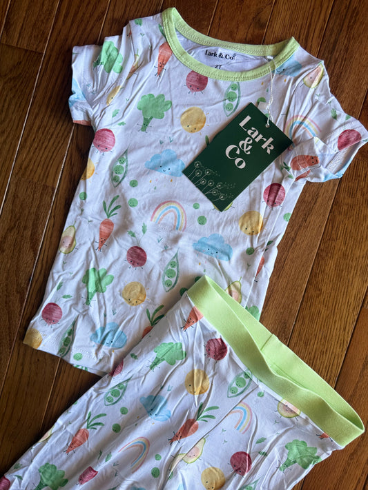 Veggie Patch Bamboo PJs [zippy & 2-piece set]