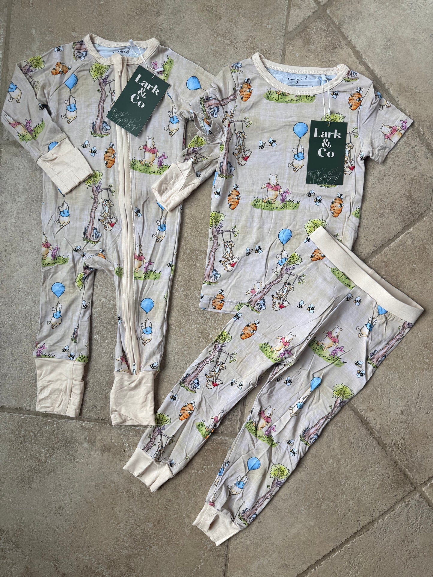 100 Acre Wood Bamboo PJs [zippy & 2-piece set)