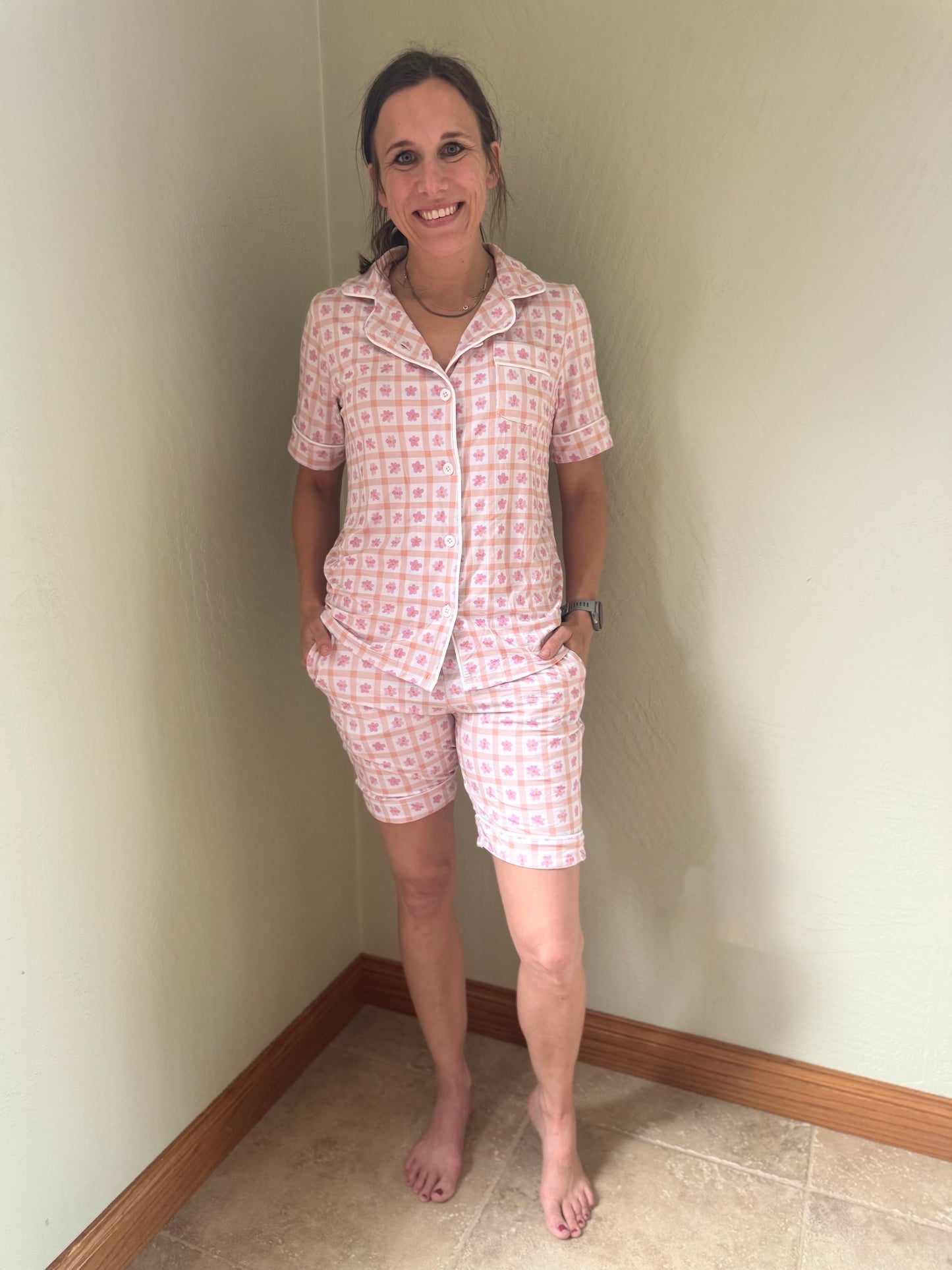 Women’s Daisy Picnic Lux Bamboo PJs Set