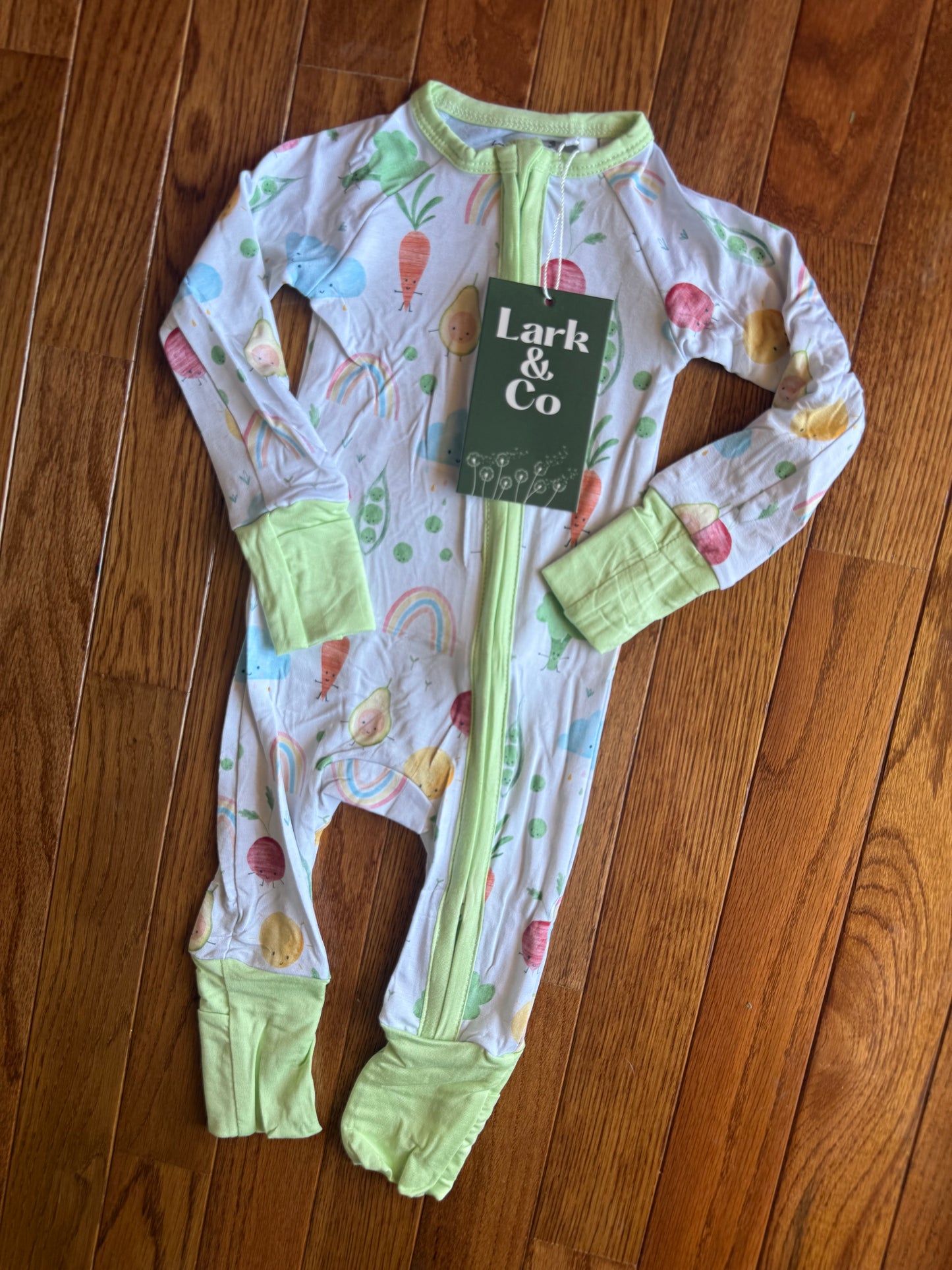 Veggie Patch Bamboo PJs [zippy & 2-piece set]