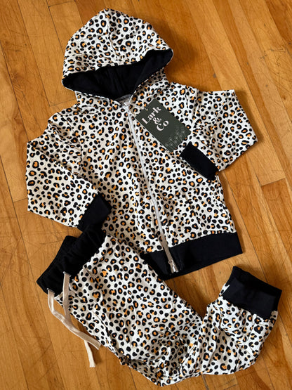 Leopard ~French Terry~ Premium Hoodie & Joggers Set