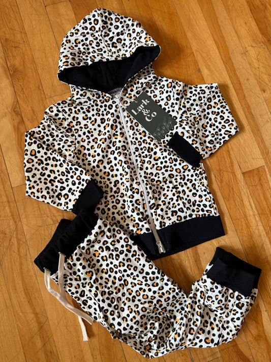 Leopard ~French Terry~ Premium Hoodie & Joggers Set