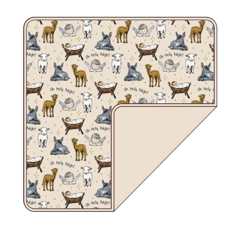 PREORDER - "Oh Holy Night" Bamboo PJs & Blanket (men, women & kids)