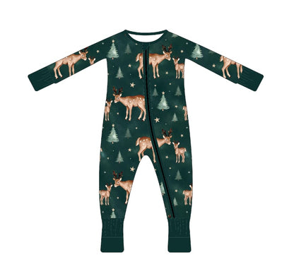PREORDER - "Woodland Deer" Bamboo PJs & Blanket (men, women & kids)