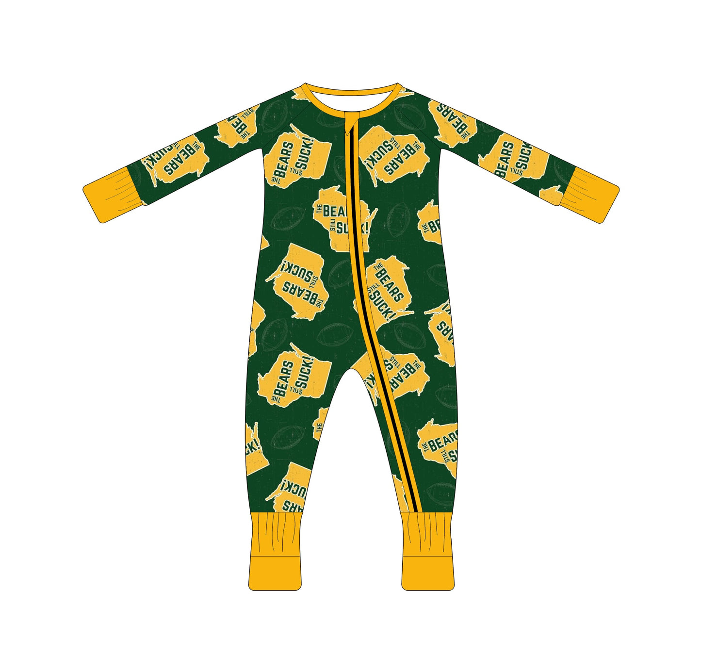Preorder — 💚The Bears Still Suck💛 // Adult + Kids PJs & Sweatshirt