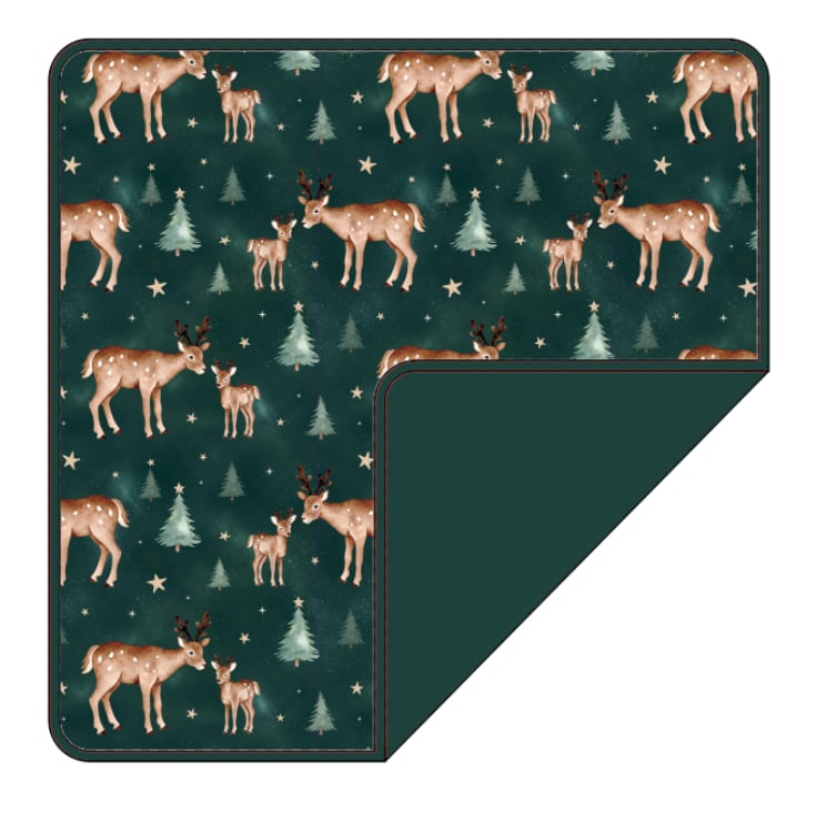 PREORDER - "Woodland Deer" Bamboo PJs & Blanket (men, women & kids)