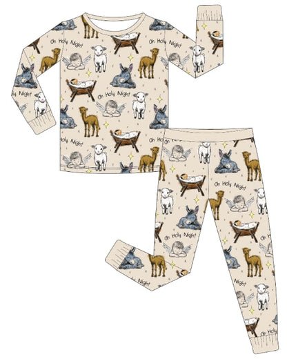 PREORDER - "Oh Holy Night" Bamboo PJs & Blanket (men, women & kids)
