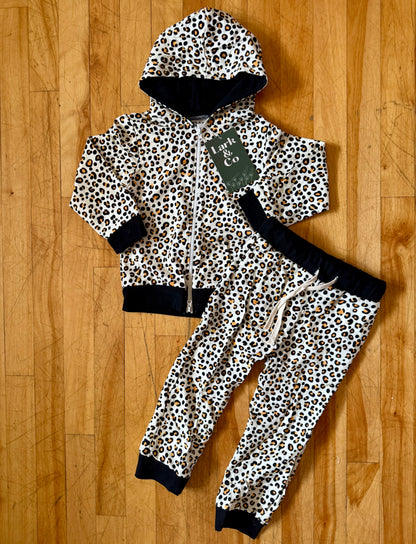 Leopard ~French Terry~ Premium Hoodie & Joggers Set