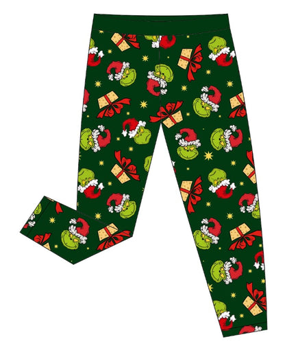 PREORDER - "Merry Grinchmas" Bamboo PJs & Blanket (men, women & kids)