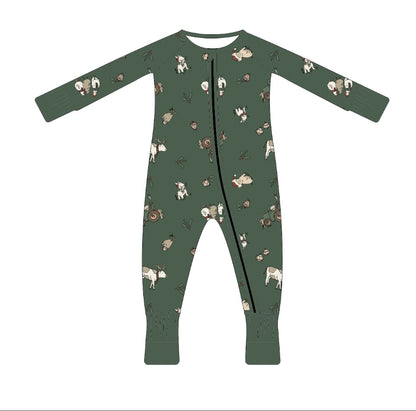 PREORDER - “Christmas on the Farm" Bamboo PJs & Blanket (men, women & kids)