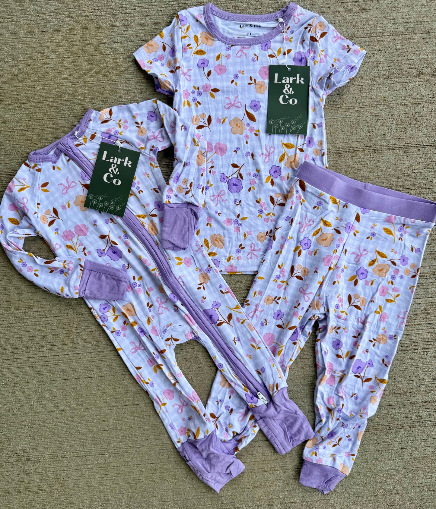💐 Farmer’s Market Florals Bamboo PJs [zippy & 2-piece set]