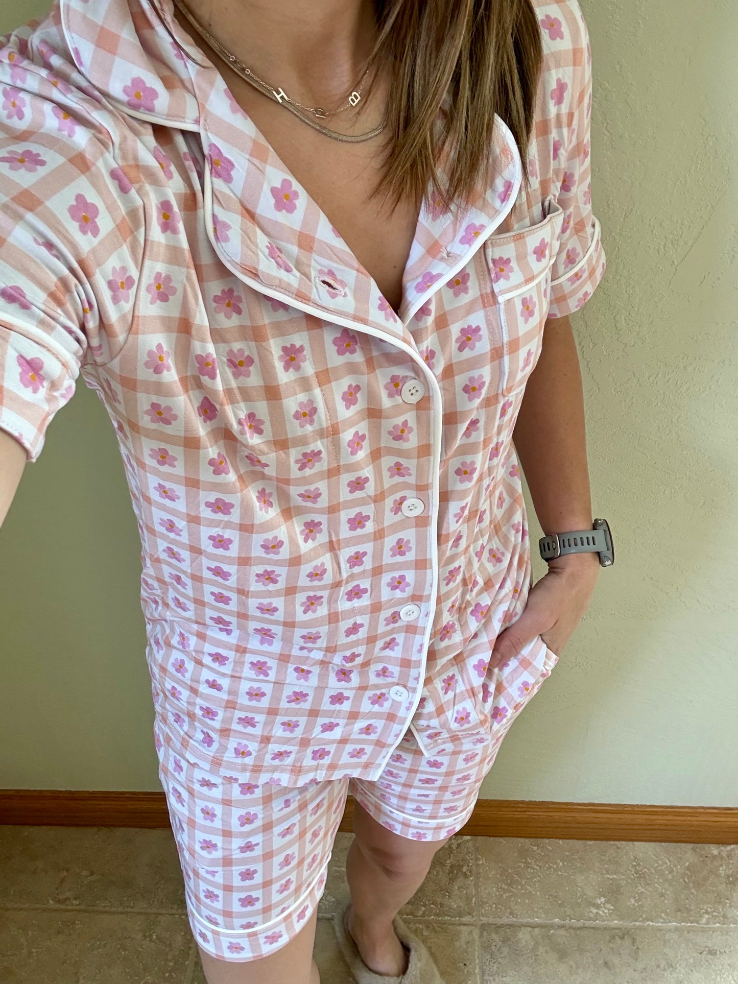 Women’s Daisy Picnic Lux Bamboo PJs Set