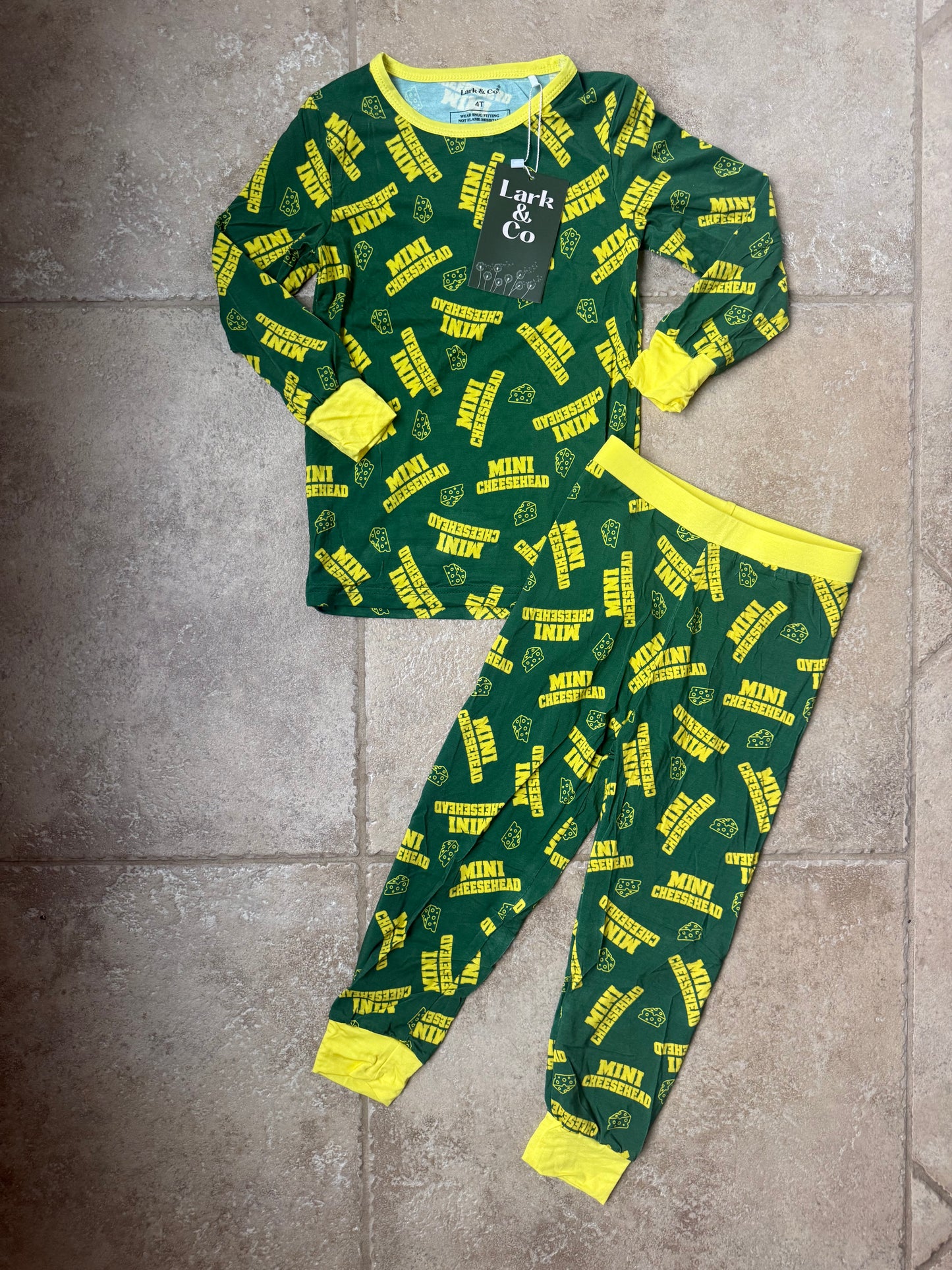🧀 Mini Cheesehead 🧀 Bamboo PJs [zippy & 2-piece set]