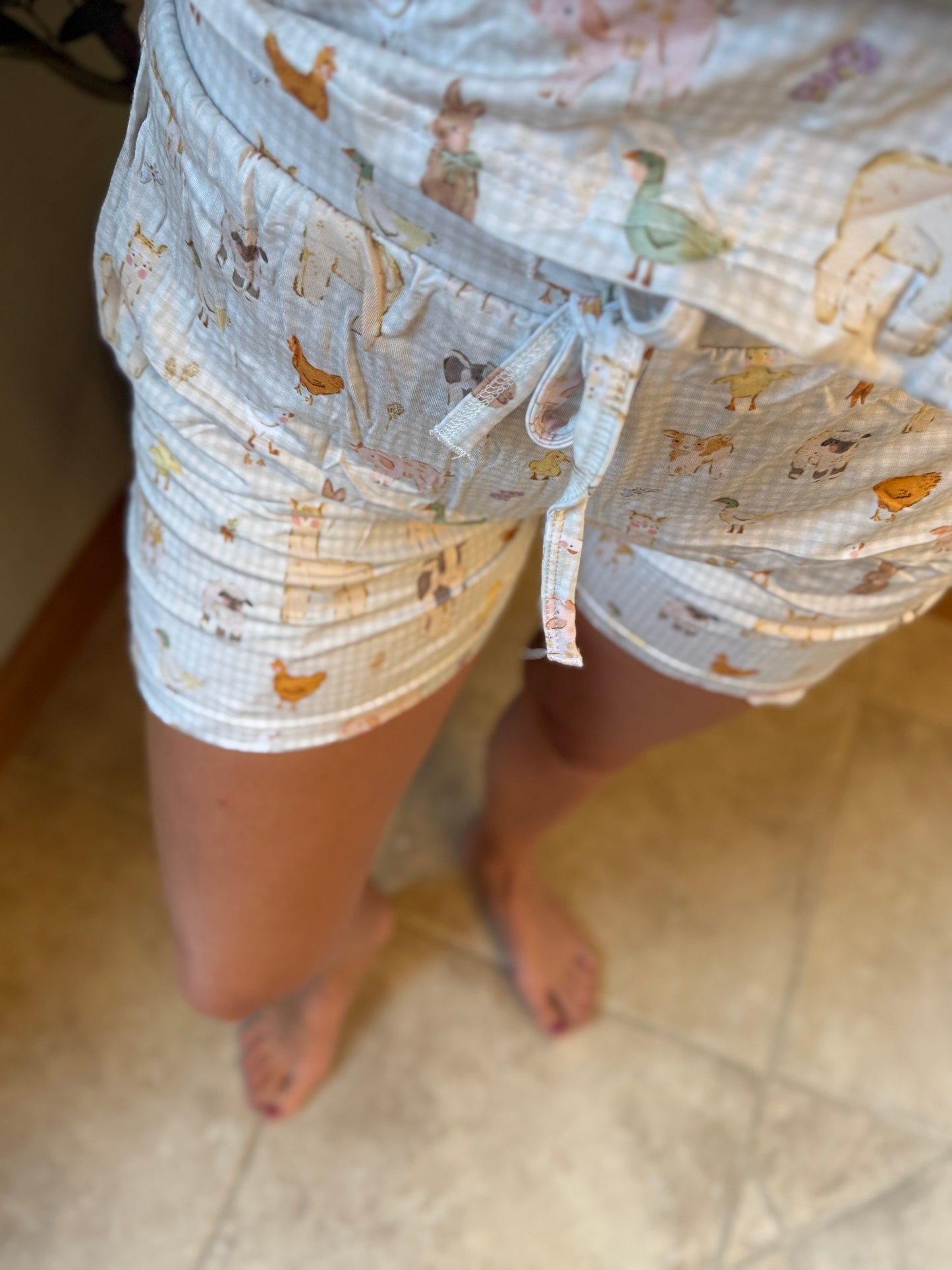 Women’s Plaid Farm Friends Bamboo Set