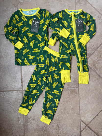 🧀 Mini Cheesehead 🧀 Bamboo PJs [zippy & 2-piece set]
