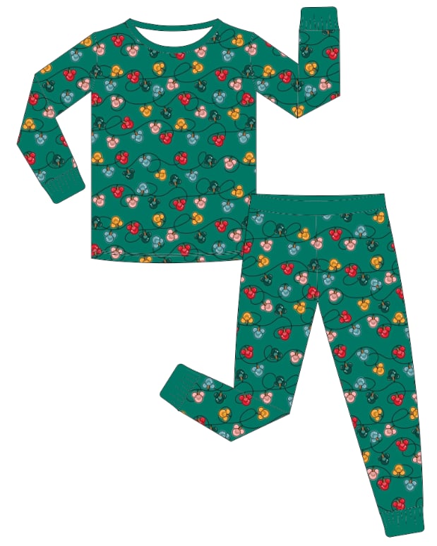 PREORDER - “Christmas Lights" Bamboo PJs & Blanket (men, women & kids)