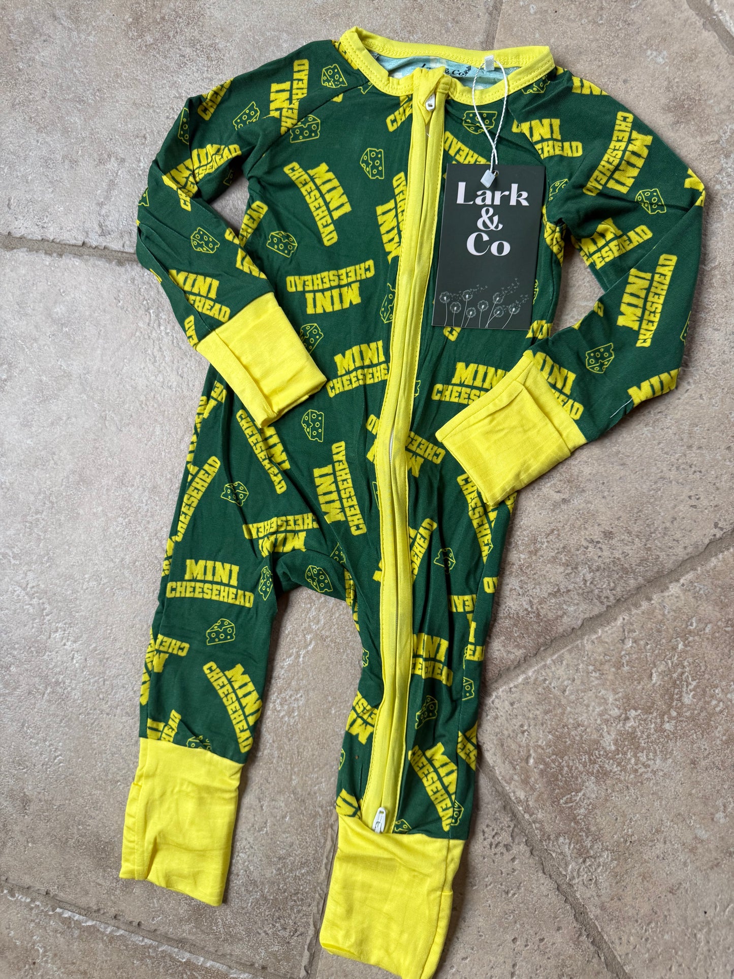 🧀 Mini Cheesehead 🧀 Bamboo PJs [zippy & 2-piece set]