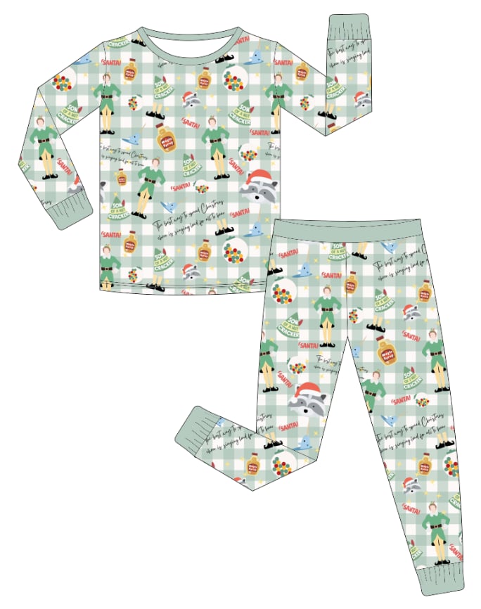 PREORDER - “ELF" Bamboo PJs & Blanket (men, women & kids)