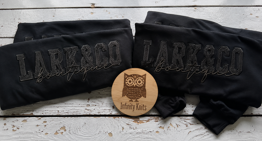 Lark & Co ✨Embroidered Glitter Crewneck [preorder — ready June 24]