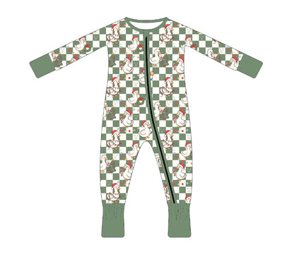 PREORDER - "Goose Tidings" Bamboo PJs & Blanket (men, women & kids)
